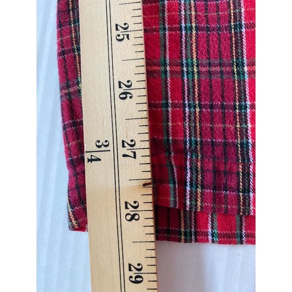 Cacique Womens Red Plaid Drawstring Waist Athleisure Pants Size 14/16 Comfy Cozy - Picture 7 of 9